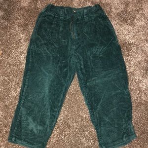 Green corduroy kid’s pants
